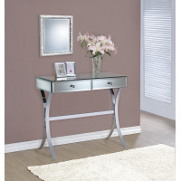 Coaster Furniture 950355 2-drawer Console Table Clear Mirror